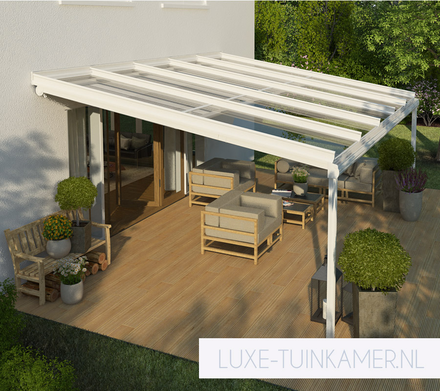 Weinor Terrazza Type-S glasdak, terrasoverkapping, veranda, tuinkamer, ter selectie van een veelvoud aan glasdaken, overkappingen en tuinkamers bij de tuinkamer specialist, zijnde Voorberg Zonwering & Buitenleven te Maassluis.