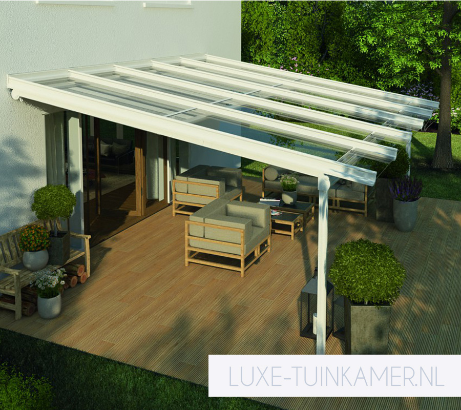 Weinor Terrazza Originale Plus glasdak, terrasoverkapping, veranda, tuinkamer, ter selectie van een veelvoud aan glasdaken, overkappingen en tuinkamers bij de tuinkamer specialist, zijnde Voorberg Zonwering & Buitenleven te Maassluis.