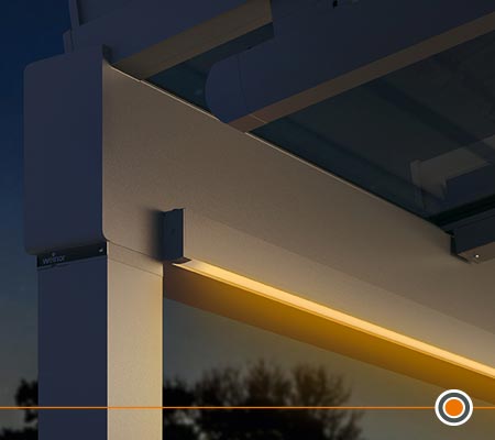 Weinor Terrazza Sempra terrasoverkapping-veranda-tuinkamer-LEDverlichting
